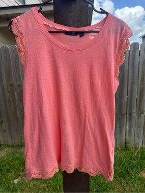 Tommy Hilfiger Coral Lace-Trim Sleeveless Tank